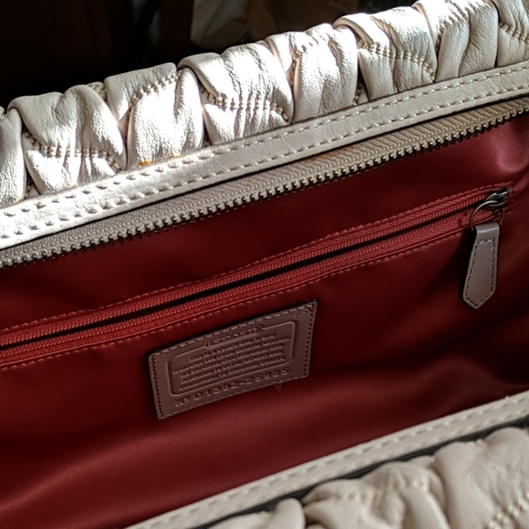 Coach beige shoulder satchel - Picture 3 of 8